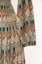 Load image into Gallery viewer, 1980s Ensemble Blouse Skirt Set Arts Crafts Print S