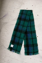 Load image into Gallery viewer, 1980s Scarf Mohair Wool Plaid Knit Wrap Ireland
