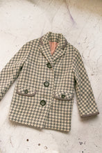 Load image into Gallery viewer, 1960s Wool Jacket Houndstooth Mod Coat S