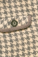 Load image into Gallery viewer, 1960s Wool Jacket Houndstooth Mod Coat S
