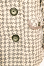 Load image into Gallery viewer, 1960s Wool Jacket Houndstooth Mod Coat S