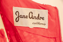 Load image into Gallery viewer, 1950s Dress Red Lace Fitted Cocktail Party S