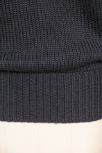 Load image into Gallery viewer, 1940s Sweater Navy Wool Knit Men's Varsity S/M