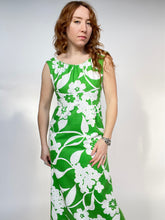 Load image into Gallery viewer, 1960s Hawaiian Dress Printed Cotton Maxi S / M