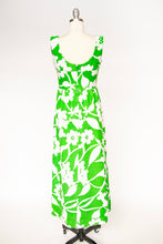 Load image into Gallery viewer, 1960s Hawaiian Dress Printed Cotton Maxi S / M