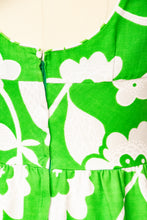 Load image into Gallery viewer, 1960s Hawaiian Dress Printed Cotton Maxi S / M