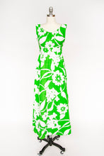 Load image into Gallery viewer, 1960s Hawaiian Dress Printed Cotton Maxi S / M