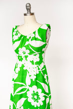 Load image into Gallery viewer, 1960s Hawaiian Dress Printed Cotton Maxi S / M