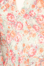 Load image into Gallery viewer, 1970s Dress Floral Nylon Chiffon Bishop Sleeve M