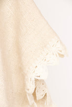 Load image into Gallery viewer, 1970s Poncho Crochet Woven Wool Boho Hippie Cape
