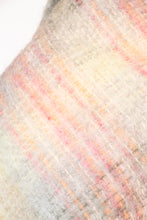 Load image into Gallery viewer, 1970s Wool Mohair Wrap Plaid Poncho Knit Shawl
