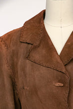 Load image into Gallery viewer, 1970s Suede Leather Jacket Boho Hippie S