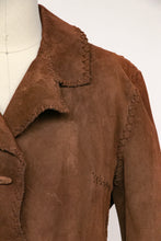 Load image into Gallery viewer, 1970s Suede Leather Jacket Boho Hippie S