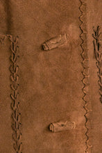 Load image into Gallery viewer, 1970s Suede Leather Jacket Boho Hippie S