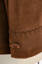 Load image into Gallery viewer, 1970s Suede Leather Jacket Boho Hippie S