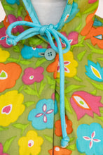 Load image into Gallery viewer, 1960s Catalina Cotton Beach Jacket Hooded Floral Cotton Cover Up
