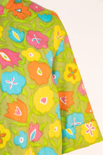 Load image into Gallery viewer, 1960s Catalina Cotton Beach Jacket Hooded Floral Cotton Cover Up