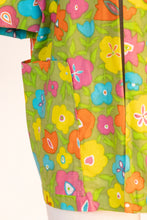 Load image into Gallery viewer, 1960s Catalina Cotton Beach Jacket Hooded Floral Cotton Cover Up