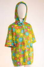 Load image into Gallery viewer, 1960s Catalina Cotton Beach Jacket Hooded Floral Cotton Cover Up