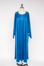 Load image into Gallery viewer, 1970s Maxi Dress Knit Jersey Angel Sleeve Gown M