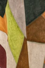 Load image into Gallery viewer, 1970s Patchwork Suede Leather Longline Vest S