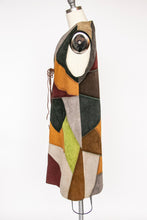 Load image into Gallery viewer, 1970s Patchwork Suede Leather Longline Vest S