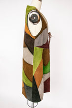 Load image into Gallery viewer, 1970s Patchwork Suede Leather Longline Vest S