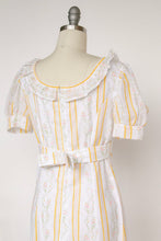 Load image into Gallery viewer, 1970s Maxi Dress Rose Cotton Prairie Peasant S