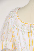 Load image into Gallery viewer, 1970s Maxi Dress Rose Cotton Prairie Peasant S