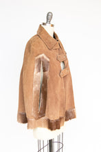 Load image into Gallery viewer, 1970s Cape Brown Suede Coat Leather Patchwork Suede