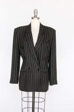 Load image into Gallery viewer, 1990s Blazer Pin Stripe Italian Designer Suit Jacket S
