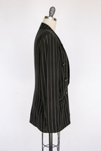 Load image into Gallery viewer, 1990s Blazer Pin Stripe Italian Designer Suit Jacket S