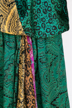 Load image into Gallery viewer, 1980s Silk Dress Blousy Boho Peasant M