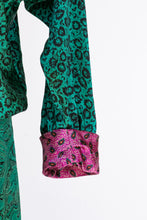 Load image into Gallery viewer, 1980s Silk Dress Blousy Boho Peasant M