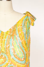 Load image into Gallery viewer, 1960s Dress Printed Cotton Mod Shift Sheath S