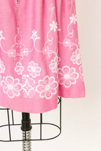 Load image into Gallery viewer, 1970s Dirndl Dress Austrian Cotton Pink Octoberfest S