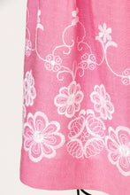 Load image into Gallery viewer, 1970s Dirndl Dress Austrian Cotton Pink Octoberfest S