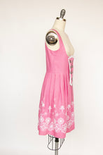 Load image into Gallery viewer, 1970s Dirndl Dress Austrian Cotton Pink Octoberfest S
