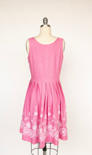 Load image into Gallery viewer, 1970s Dirndl Dress Austrian Cotton Pink Octoberfest S