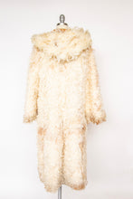 Load image into Gallery viewer, 1970s Coat Leather Mongolian Lamb Reversible Hooded M
