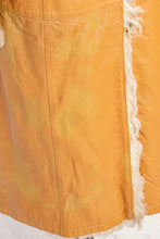 Load image into Gallery viewer, 1970s Coat Leather Mongolian Lamb Reversible Hooded M