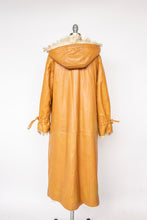 Load image into Gallery viewer, 1970s Coat Leather Mongolian Lamb Reversible Hooded M