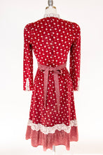 Load image into Gallery viewer, 1970s Peasant Prairie Dress Floral Calico Cotton Boho S