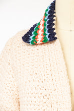 Load image into Gallery viewer, 1970s Sweater Hand Knit Chunky Grannie Cardigan M