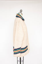 Load image into Gallery viewer, 1970s Sweater Hand Knit Chunky Grannie Cardigan M