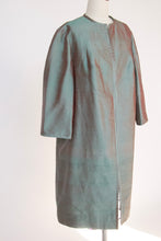 Load image into Gallery viewer, 1950s Swing Coat Silk Sharkskin Cocktail S/M