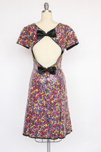 Load image into Gallery viewer, 1980s Dress Sequin Backless Cotton Cocktail M