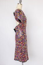 Load image into Gallery viewer, 1980s Dress Sequin Backless Cotton Cocktail M