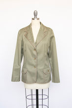 Load image into Gallery viewer, 1970s Blazer Green Equestrian Jacket M