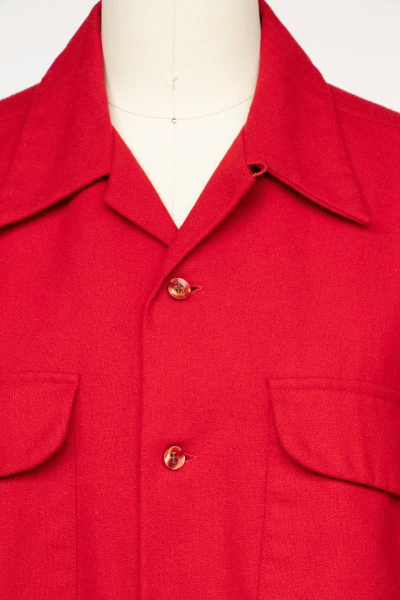 1970s Pendleton Shirt Red Wool Button Up M – Deja Vintage Boutique